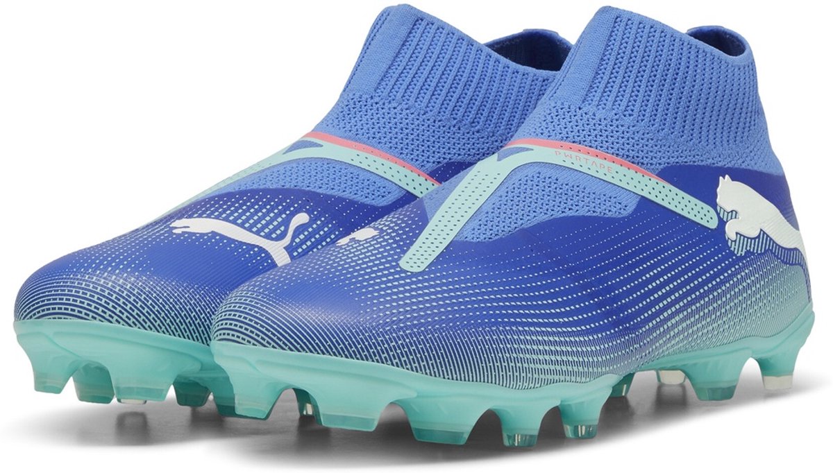 Puma Fußballschuhe Mid Future 7 Match+ LL FG/AG 107928 Bluemazing-Puma White-Electric Peppermint-44