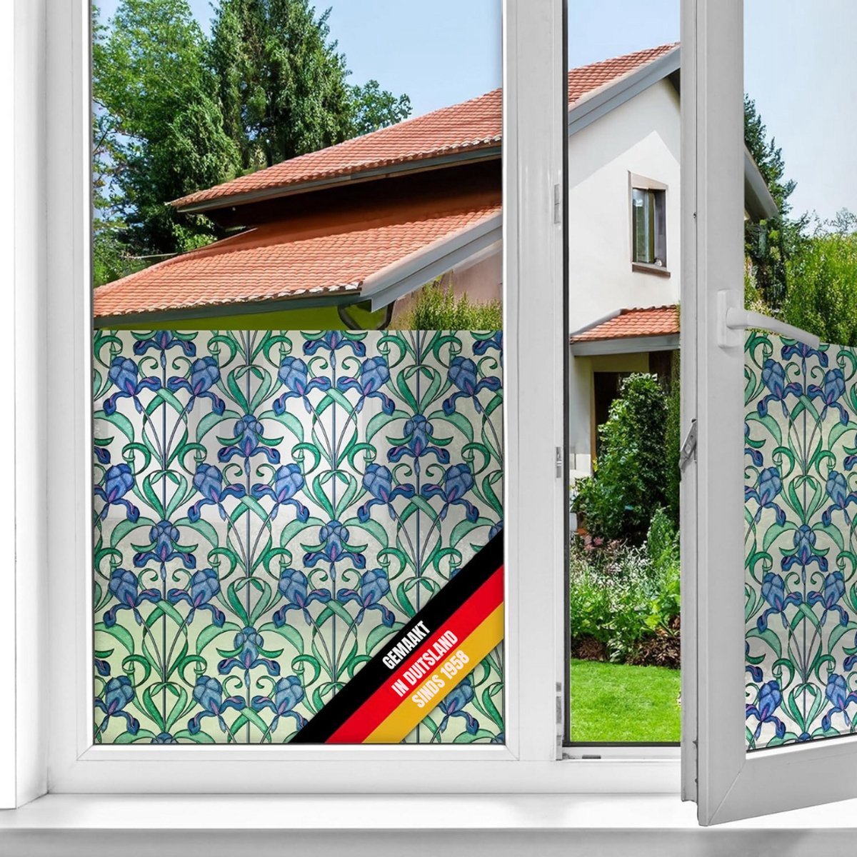Thuys – Raamfolie Glas in Lood – Zelfklevend – Minster – 200cm x 45cm x 3.18cm