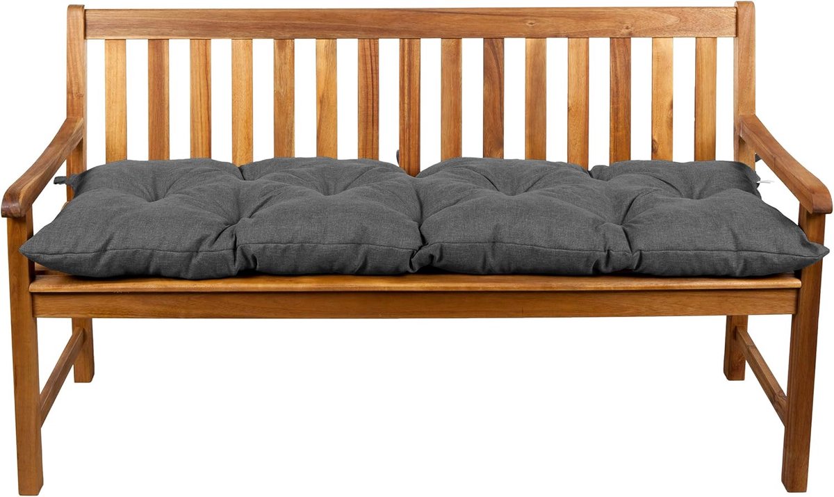 Bankkussen voor Hollywood schommel en tuinmeubelen - Donker grijs (180x40)