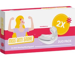 Miss Anti Snurk ™ - Duo Pack - 2x Snurkbeugel voor vrouwen - Anti Snurk Beugel - Anti Snurk Bitje - Eenvoudig op maat te maken - Anti Snurk Producten
