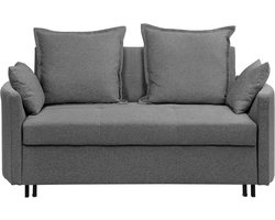 HOVIN - Slaapbank 2-zits - Grijs - Polyester
