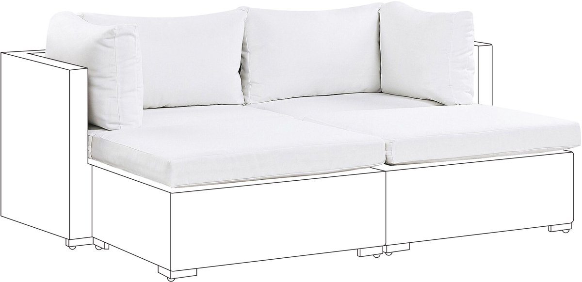 NOTO - Kussenhoezen - Gebroken wit - Polyester