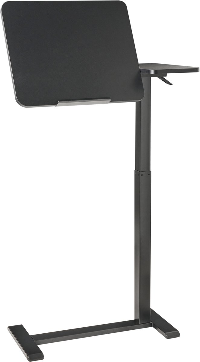 SCHOLA - Verstelbare laptoptafel - Zwart - 70 x 40 - Vezelplaat