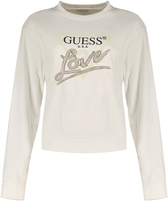 Guess Cn Love Triangle Sweatshirt Wit L Vrouw