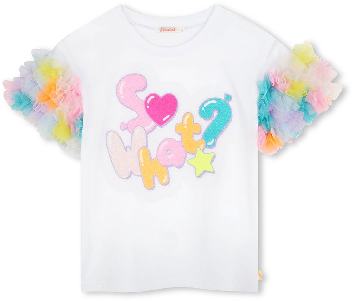 Billieblush U20927 T-shirt Met Korte Mouwen Wit 12 Years Meisjes