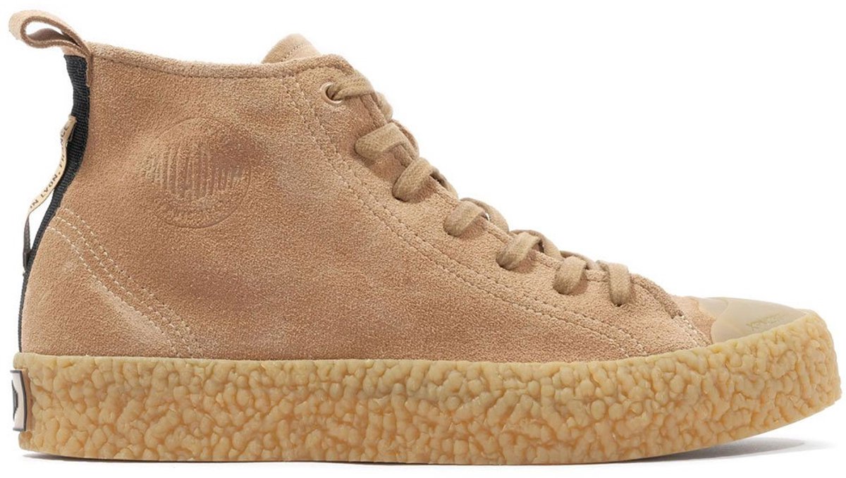 Palladium Palla Ace Rugged Suede Laarzen Man Vrouw Tan
