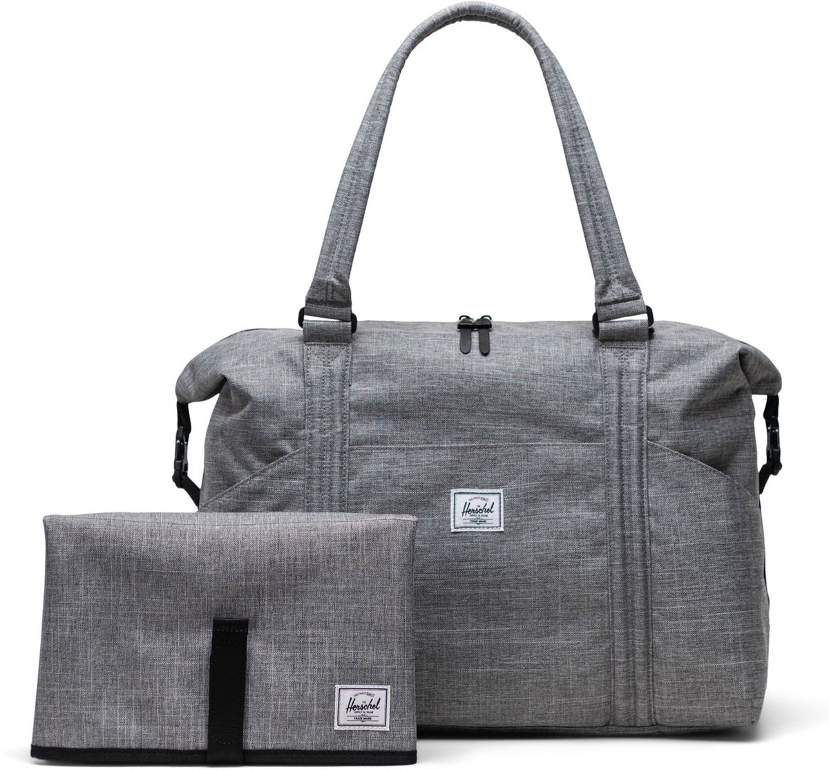 Herschel luiertas Strand Duffle / Diaper Bag 24 L Raven Crosshatch grijs