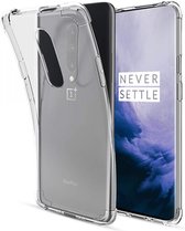 DrPhone Oneplus 7 Pro TPU Hoesje - Siliconen Bumper Case met Verstevigde randen – transparant