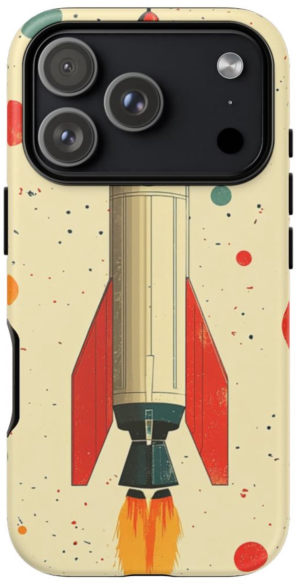 Retro Raketpatroon – Telefoonhoesje Geschikt voor iPhone 17 Pro