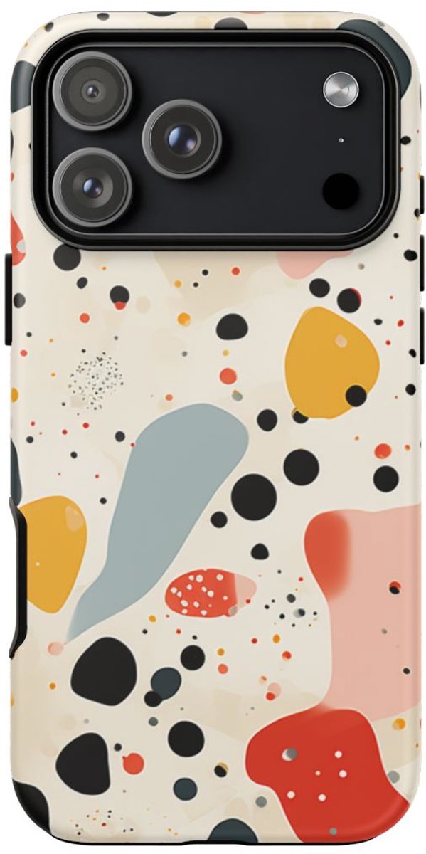 Kleurrijk Terrazzo-Patroon – Telefoonhoesje Geschikt voor iPhone 17 Pro Max