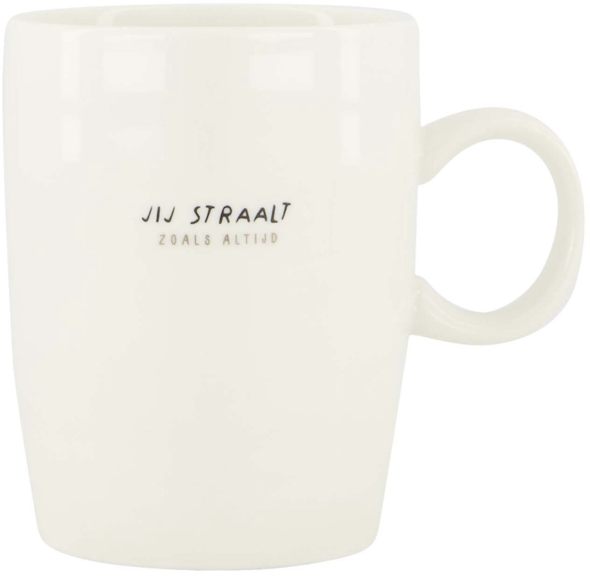 Zusss Theemok Jij Straalt Wit/Zwart Wit