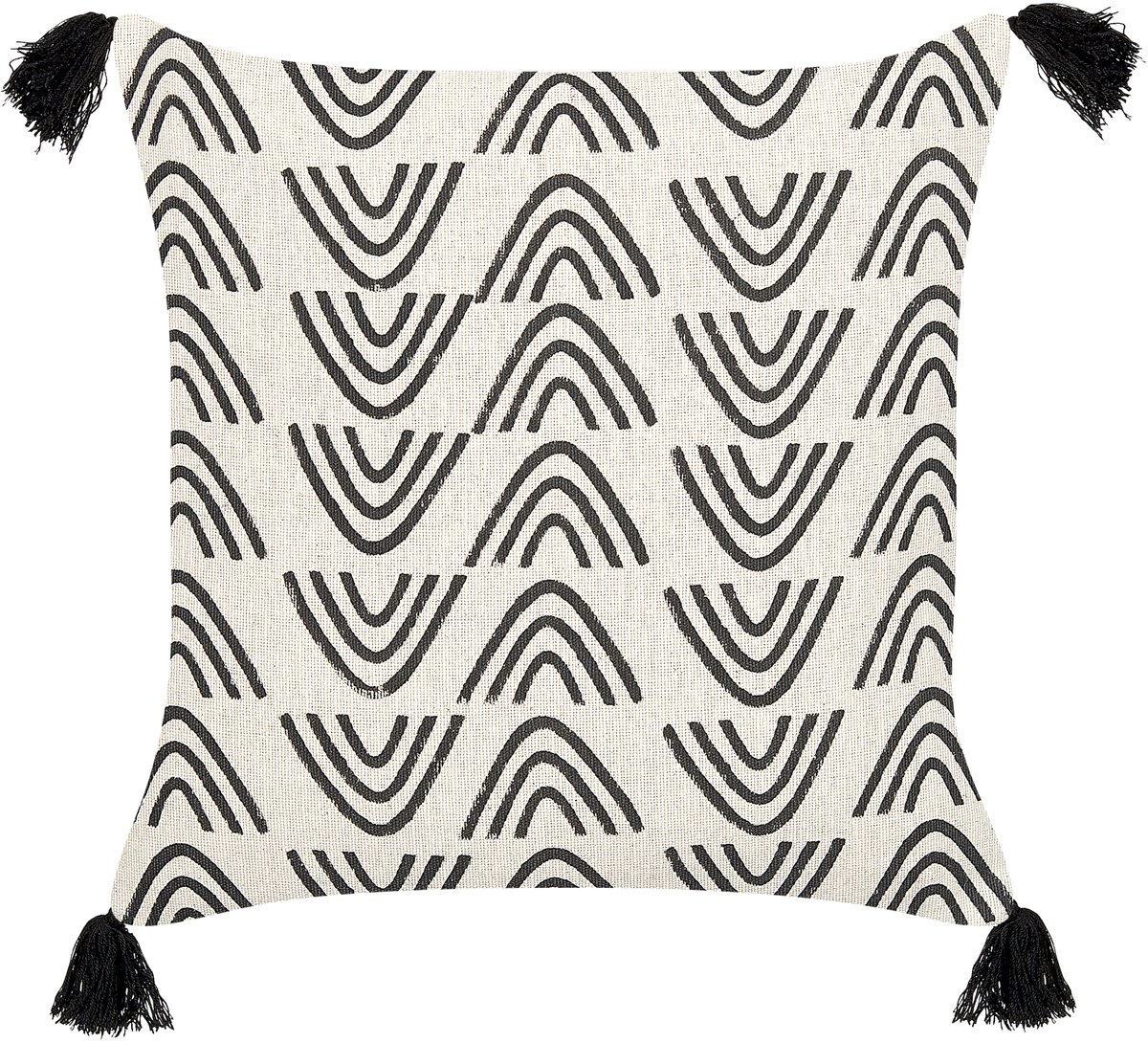 Beliani MAYS - Sierkussen - Gebroken wit - 45 x 45 cm - Katoen