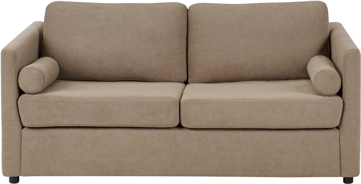 INKOO - Slaapbank 2-zits - Bruin - Polyester