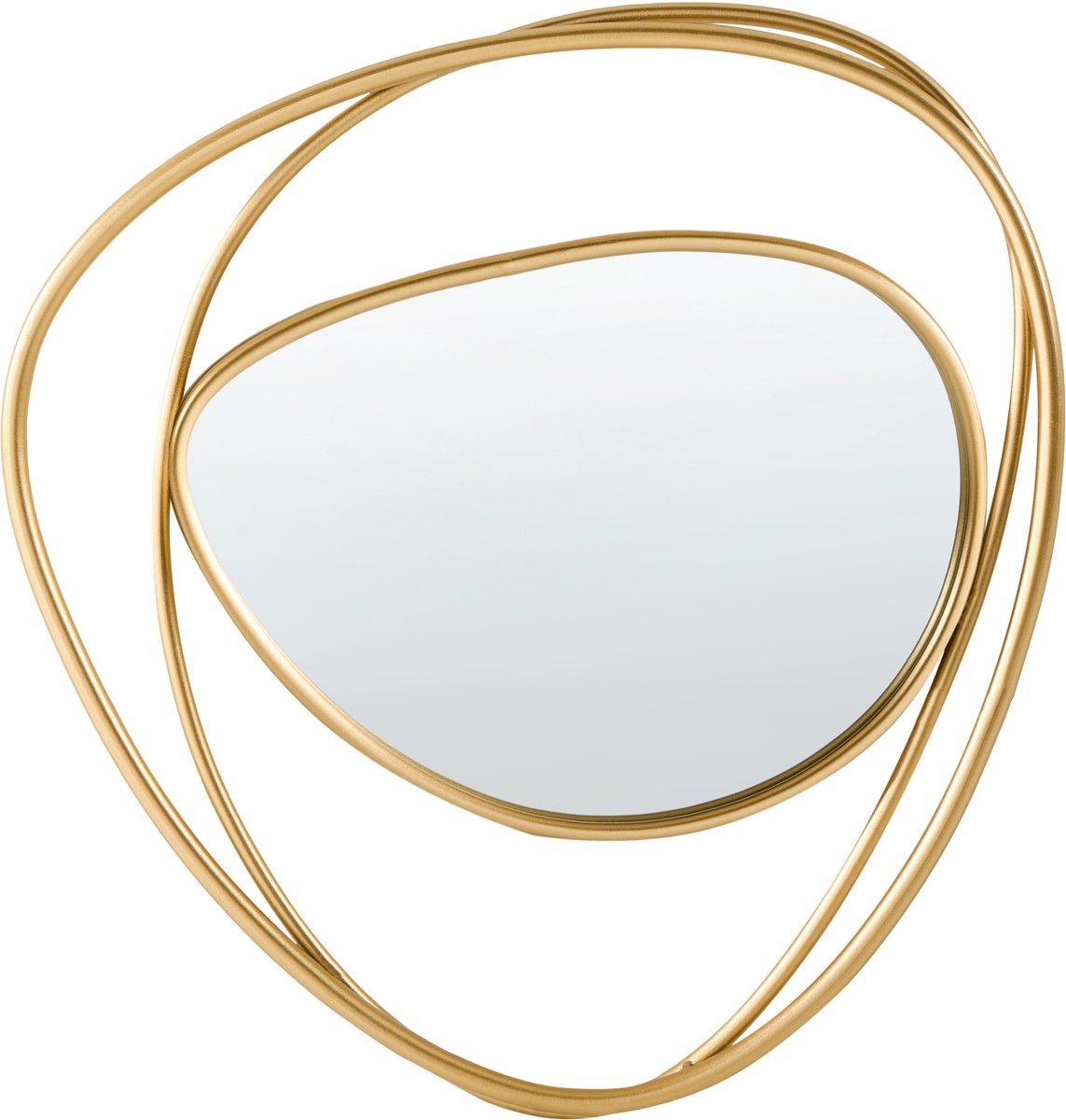 Beliani COURCY - Wandspiegel - Goud - Metaal
