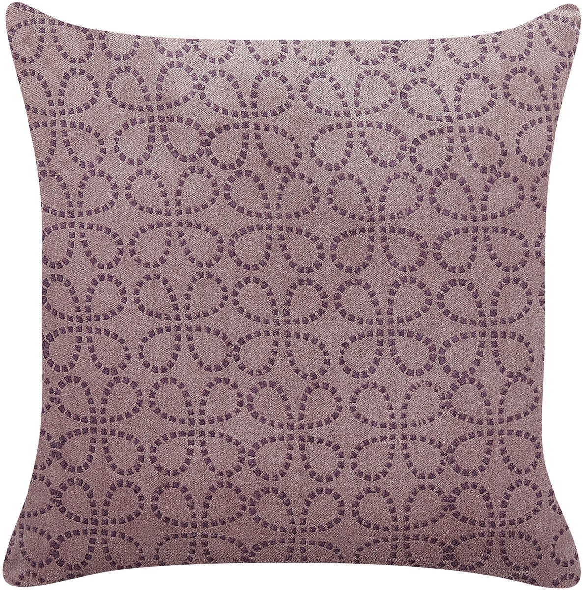 Beliani LARKSPUR - Sierkussen - Roze - 45 x 45 cm - Fluweel