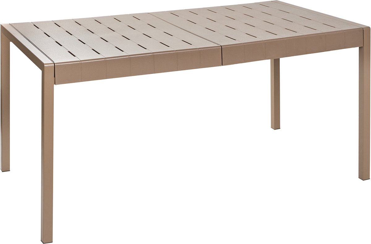 BARTICA - Tuintafel - Bruin - 154 x 84 cm - Synthetisch materiaal