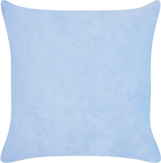 MILLET - Lot de 2 Sierkussen - Blauw - 43 x 43 cm - Velours côtelé