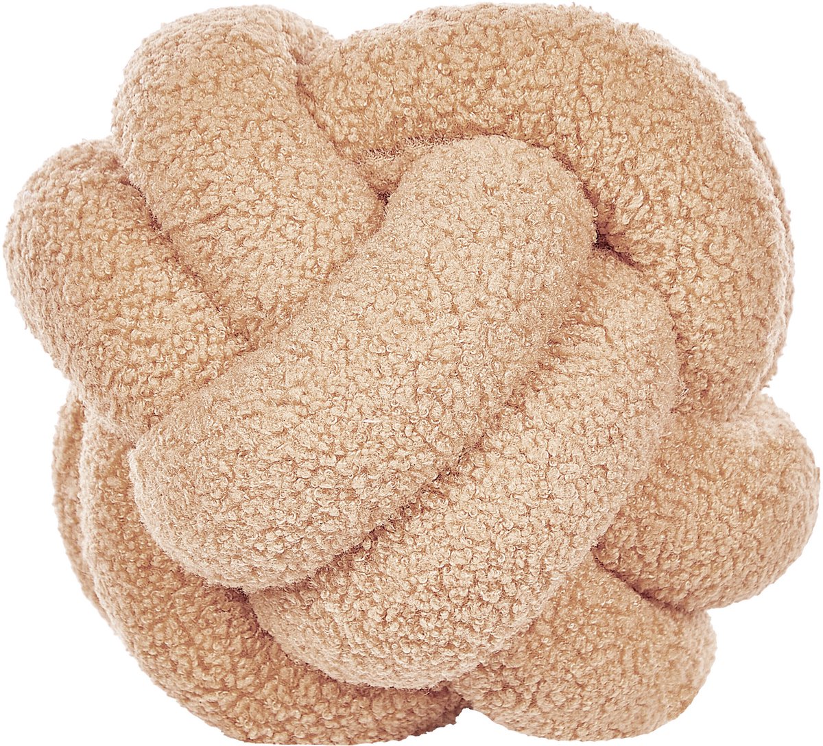 Beliani MALNI - Sierkussen - Lichtbeige - 19 x 19 cm - Bouclé