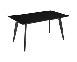 DORCAS - Eettafel - Zwart - MDF