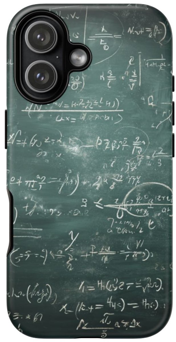Natuurkundige Formules op Schoolbord – Telefoonhoesje Geschikt voor iPhone 17