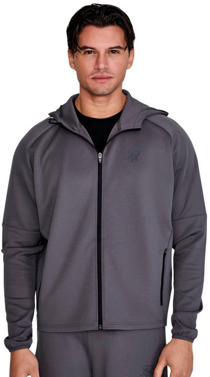 Siksilk Sweatshirt Met Rits Grijs S Man