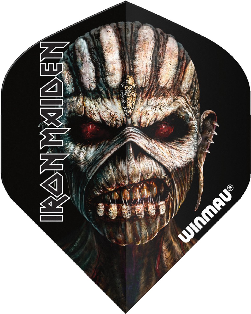 WINMAU - Rock Legends: Iron Maiden Book of Souls Dartvluchten - 1 set per pakket (3 vluchten in totaal)