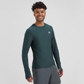 Rogelli Essential Heren Hardloopshirt - Lange Mouw - Duimgat - Blauw