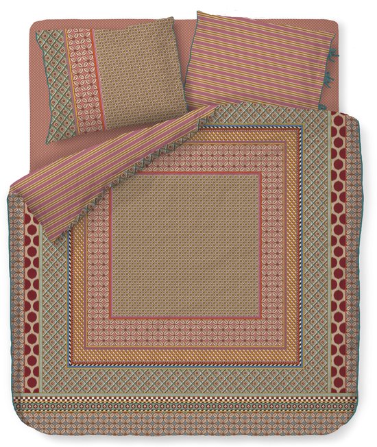 Pip Studio Bogolan dekbedovertrek - Tweepersoons - 200 x 200/220 cm - Multi van Pip Studio — afbeelding 2