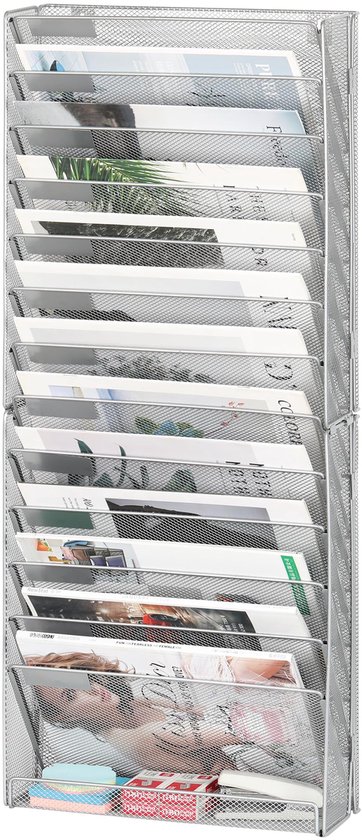 VEVOR Wandmappenhouder, 320 x 105 x 405 mm, krantenhouder voor aan de