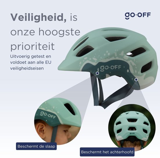 Odoland Kinderfietshelm voor jongens en meisjes, verstelbare en
