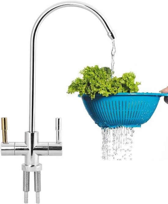 Keukenkranen, gefilterd waterkraan 360 zwanenhals kraan omgekeerde