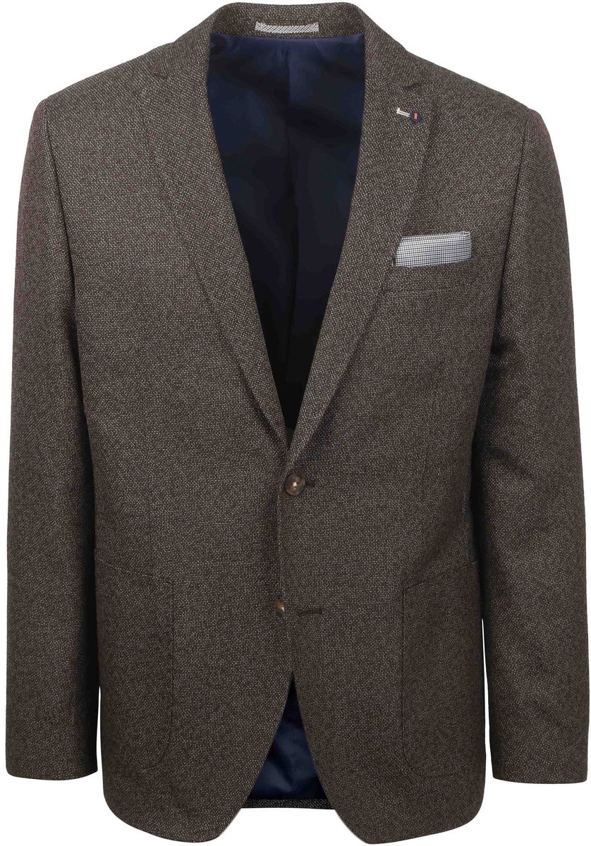 Suitable Colbert Leek Structure Bruin - Maat 25 - Heren blazer
