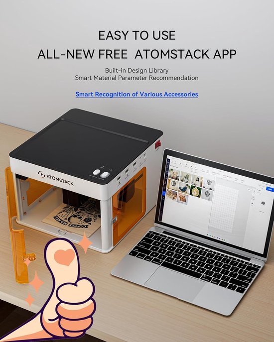 Mini Graveur Laser Portable 3D - Pour Gravure Personnalisée