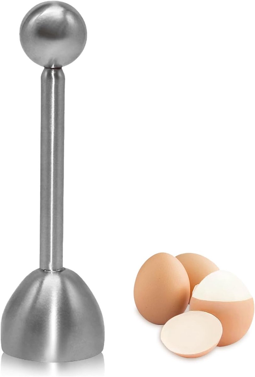 Eierontstopper van roestvrij staal voor perfecte eierschelp