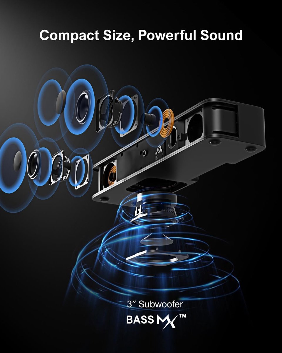 2.1 Soundbar met Geïntegreerde Subwoofer en Bluetooth 5.3 - afbeelding 2