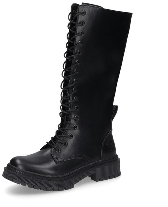 Guidi Geveterde leren laarzen Black Heren