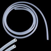 LAVMHAB Siliconen slang, 9 mm x 12 mm (binnendiameter x buitendiameter), 3 meter lang, geschikt voor contact met levensmiddelen, flexibel, transparant, water- en luchtslangen voor pompoverdracht