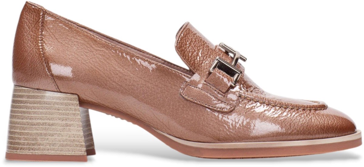 Hispanitas Bruine Al Leren Mocassins