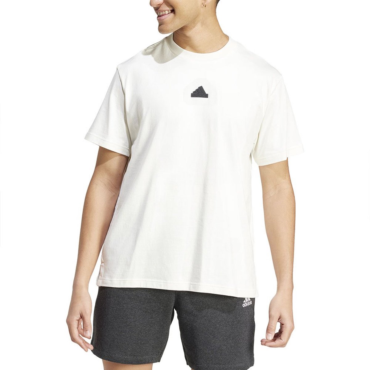 Adidas Brand Love T-shirt Met Korte Mouwen M Regular Man Creme