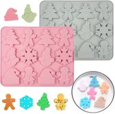 3D Siliconen Kerstvormen voor Kaarsen - Maak je Eigen Unieke Kerstdecoraties - 3 Stuks