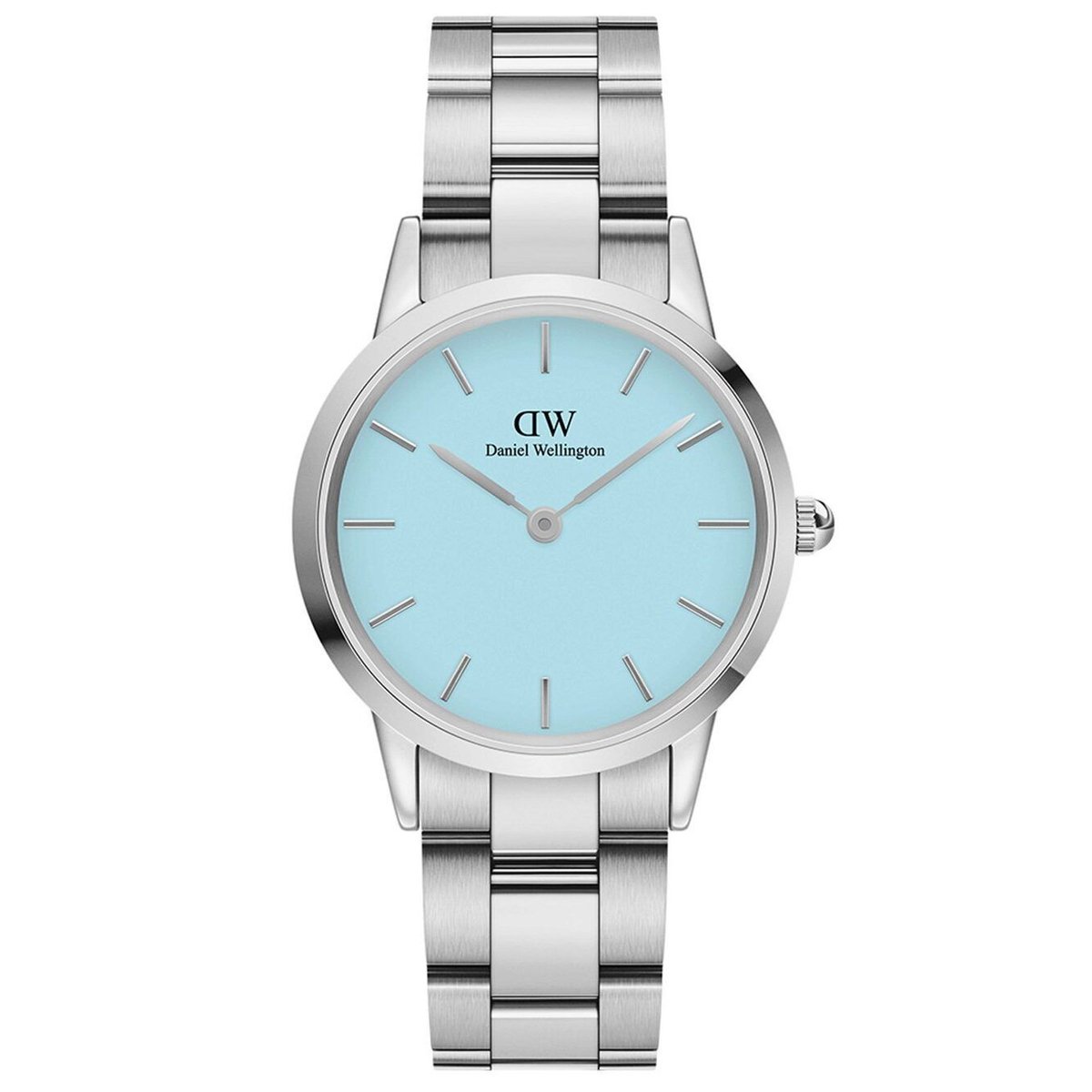 Daniel Wellington Iconic Link Dameshorloge Lichtblauwe Wijzerplaat - DW00100541- 32MM