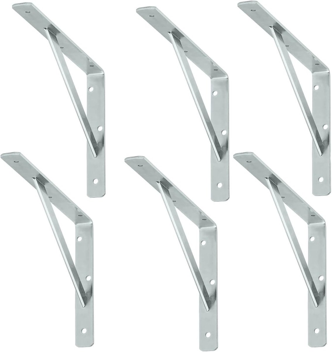 siwitec plankdrager 400 x 250 x 30 mm, verzinkt, set van 6, draagvermogen 150 kg, plankdrager, webconsole
