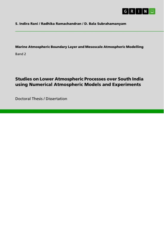 Studies on Lower Atmospheric Processes over South India usin ... - cover