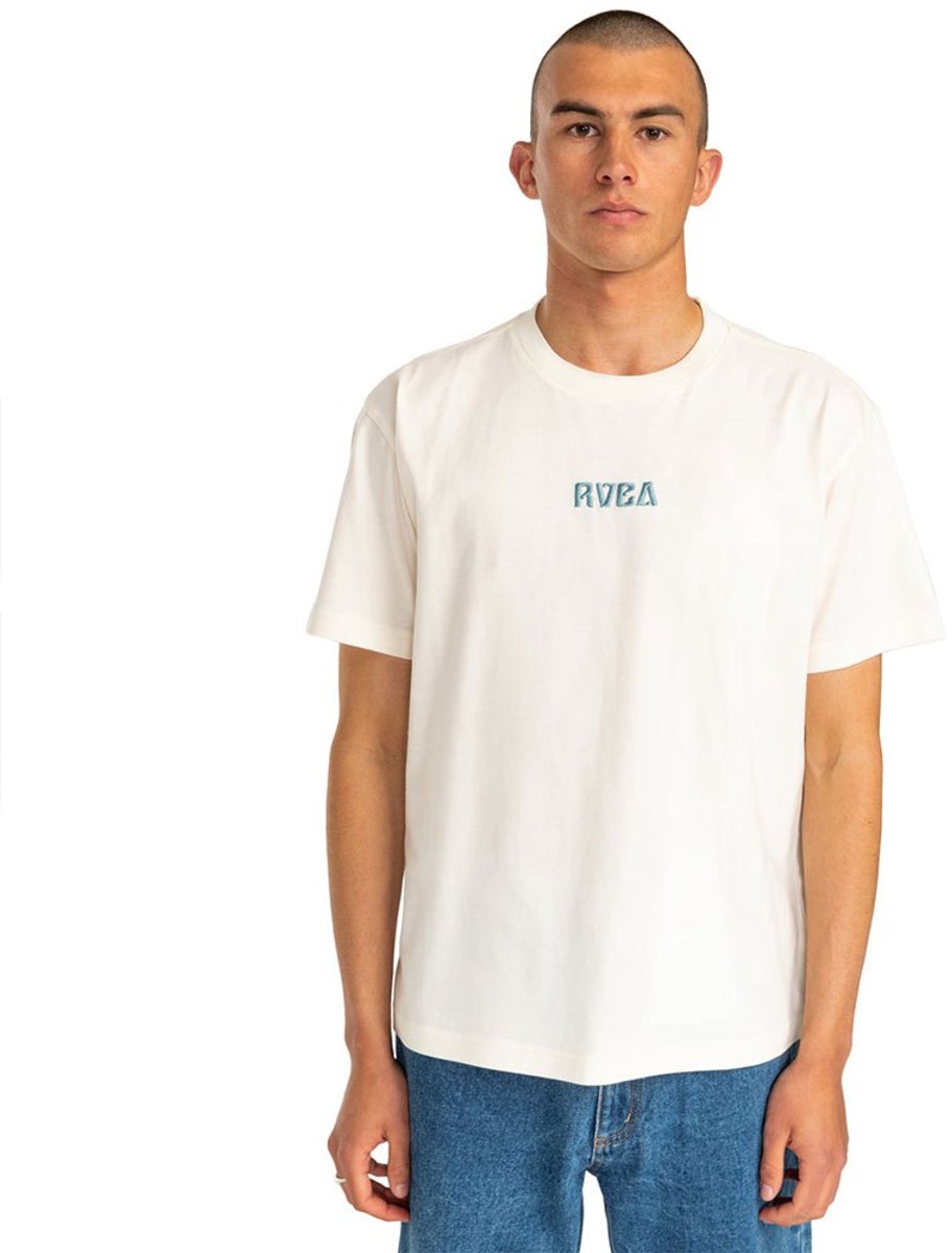 Rvca Fly High T-shirt Met Korte Mouwen Wit M Man