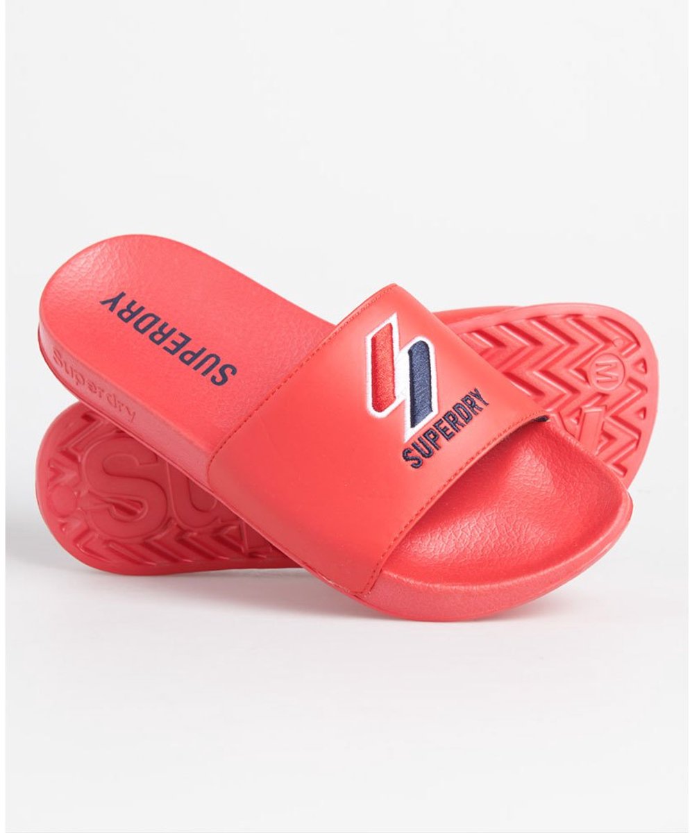 Superdry Core Pool Slippers Vrouw Rood