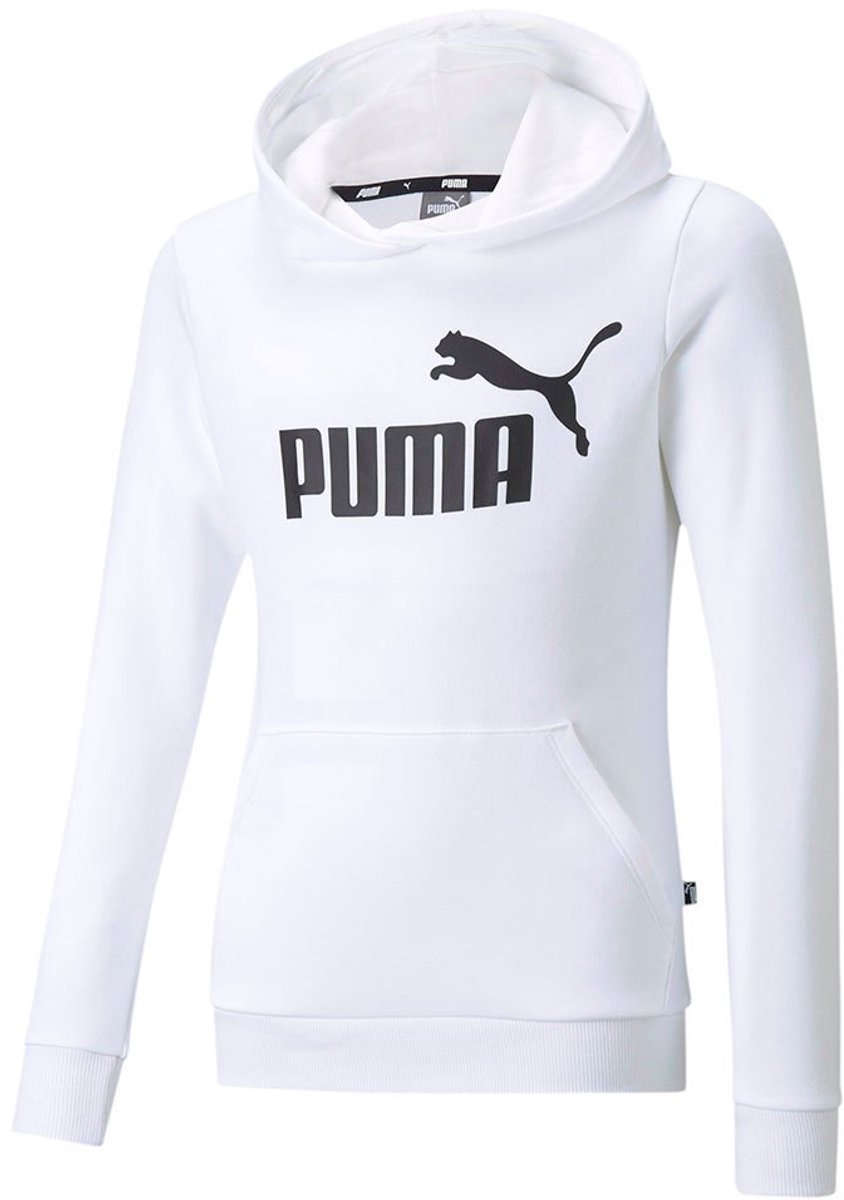 Puma Essential Logo Hoodie 3-4 Years Meisje Wit