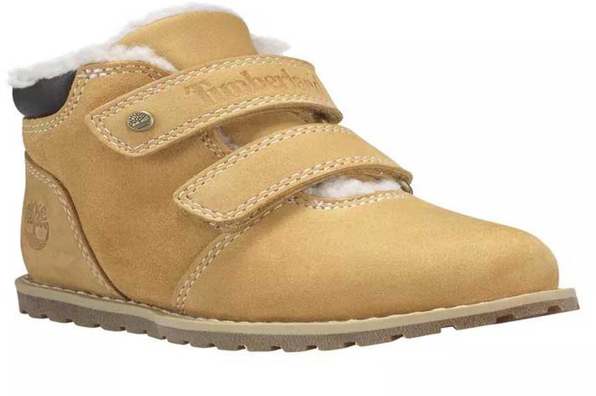 Timberland Pokey Pine Warm Lined Hook&loop Laarzen Voor Peuters Jongen Wheat
