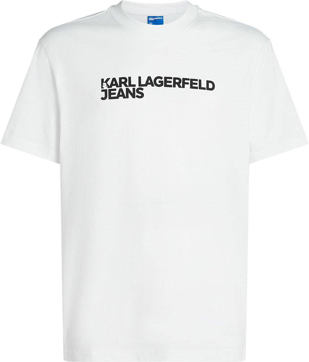 Karl Lagerfeld Jeans A1m17002 T-shirt Met Korte Mouwen Wit XL Man