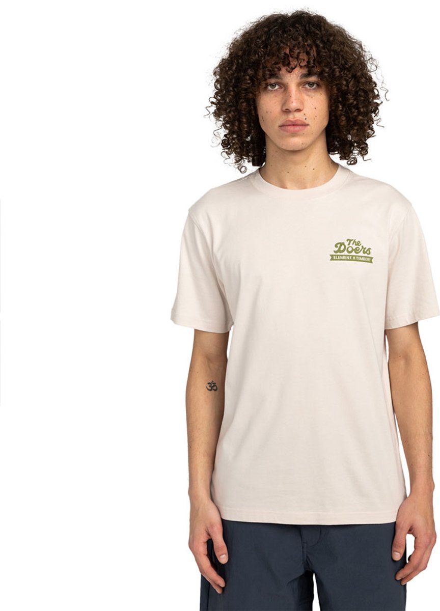 Element Timber Carry T-shirt Met Korte Mouwen L Man Oat Milk