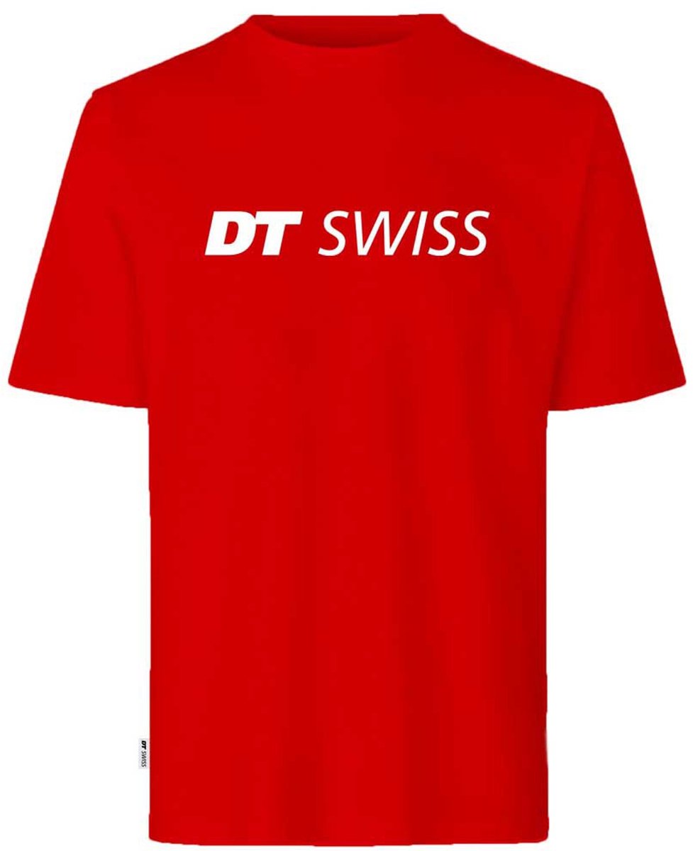 Dt Swiss Classic Logo T-shirt Met Korte Mouwen Rood